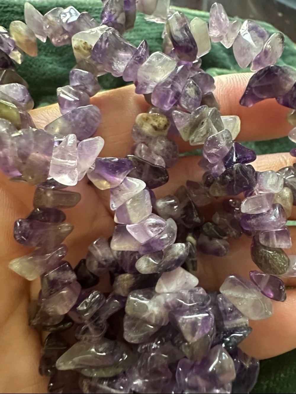Amethyst Chip Bead Necklace